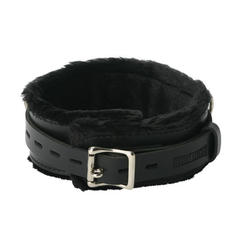 Strict Leather Premium Fur Lined Locking Collar- SM