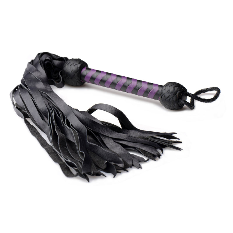 Strict Leather Premium Deerskin Flogger- Purple